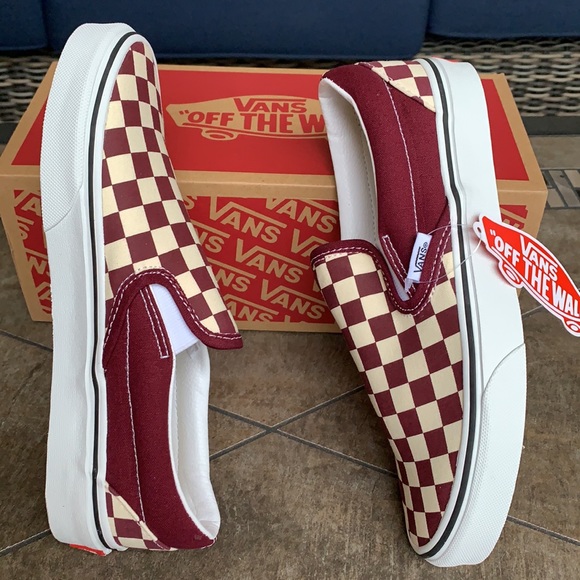VANS CLASSIC SLIP ON CHECKERBOARD PRTRY/TRWHT WMNS - Picture 12 of 16